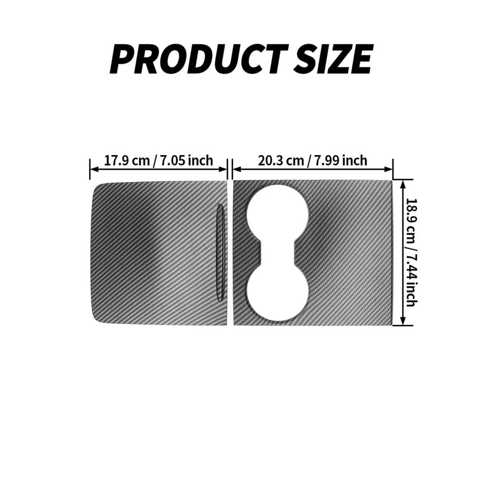 Auto Pannello Controllo Centrale Copertura Trim Protezione Retrofit Pellicola Interni Console Adesivo Per Tesla Per Modello 3 Per Y 2021 2022 2023 Console Centrale Trim(Matte Carbon)