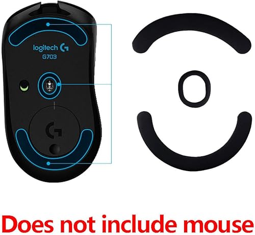 Miniatura 6 de HUYUN Nuevos patines de ratón, patas de ratón, patas de ratón y patines de ratón de repuesto para Logit G403 G603 G703 (vienen con 2 juegos)