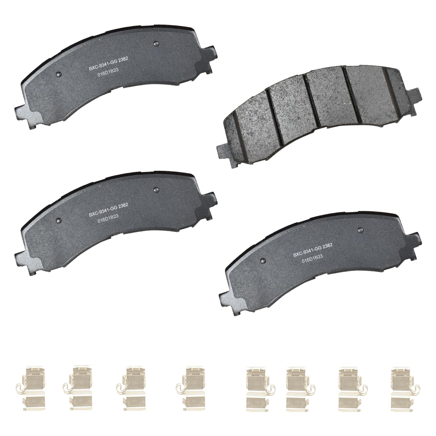 Bendix Premium SBC2382 Ceramic Front Brake Pads for Ford Bronco 2023-2022, Expedition 2024-2022, F-150 2023-2021, F-150 Lightning 2024-2022, Lincoln Navigator 2024-2022