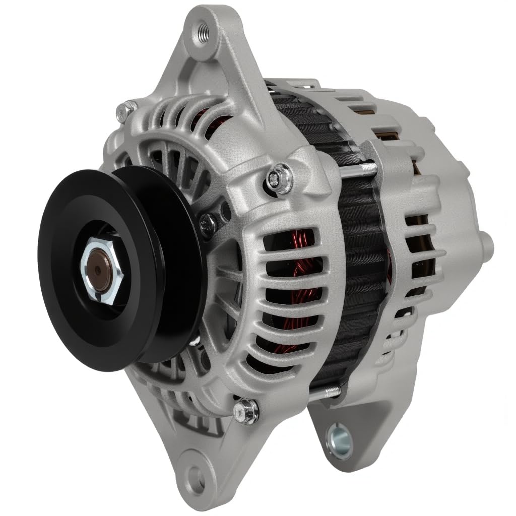 Photo 1 of SCITOO Alternator Fits for Kubota Various V3300 2012, 23992 23992N 397-9953 1G398-64012 A5TA8277-12V 80Amp 1-Groove Pulley Internal Fan & Internal Regulator CW Rotation