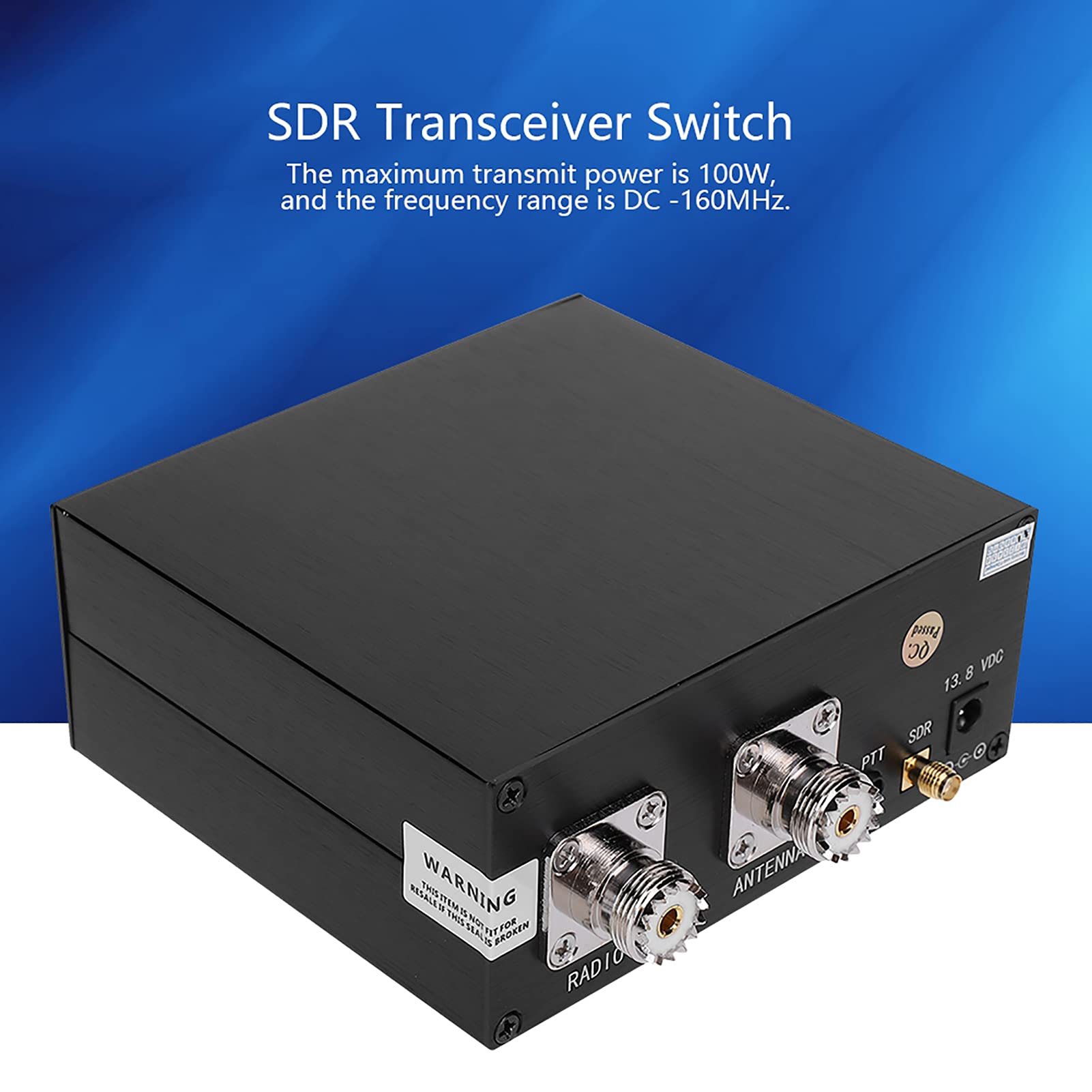 Walmeck Antenna Sharer SDR Transceiver Switch DC160MHz 100W Dispositivo in Lega di Alluminio per gli Appassionati di Radio