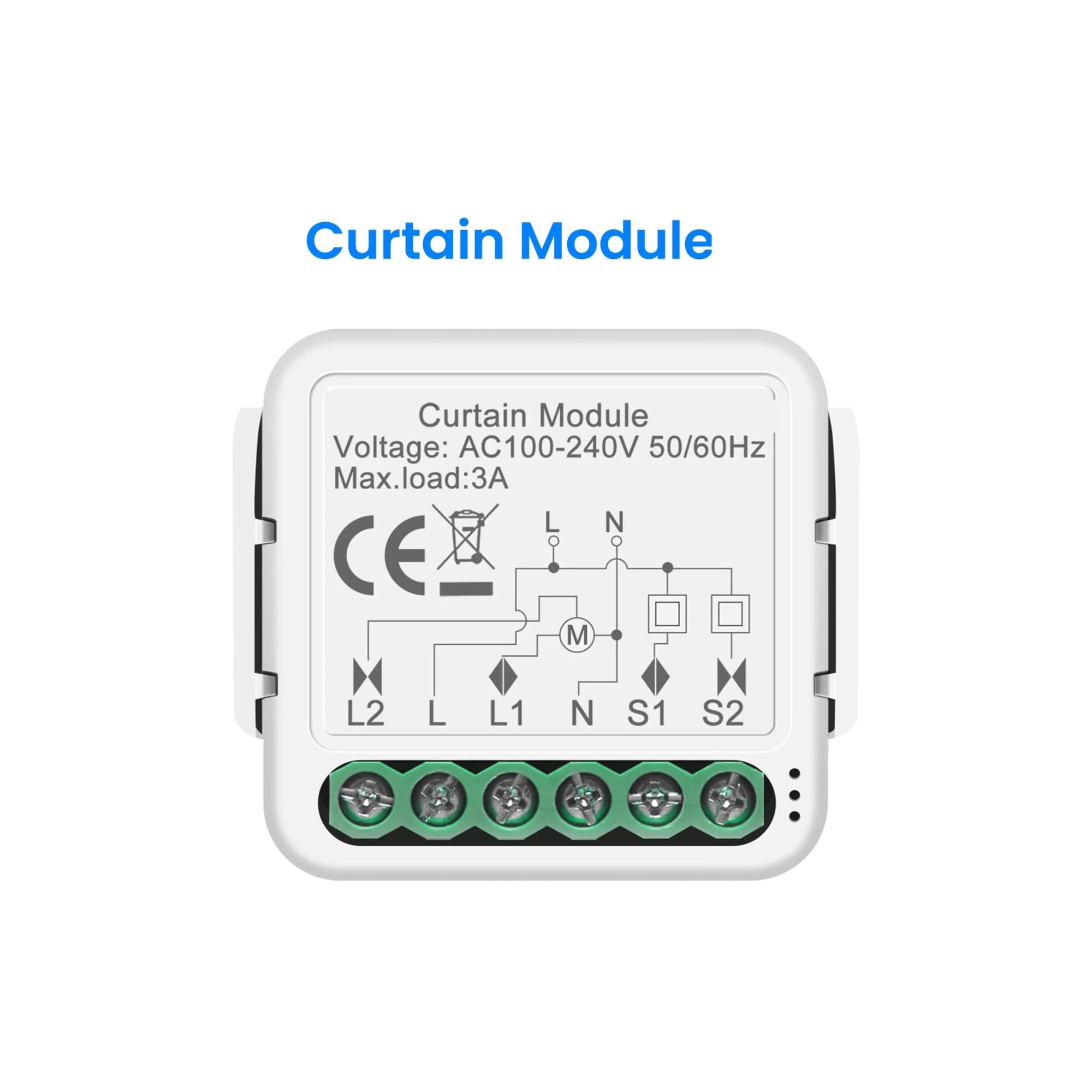Módulo de interruptor de cortina, adecuado for motor de persiana enrollable eléctrica, controlador de 1/2 canal(WF 1CH)