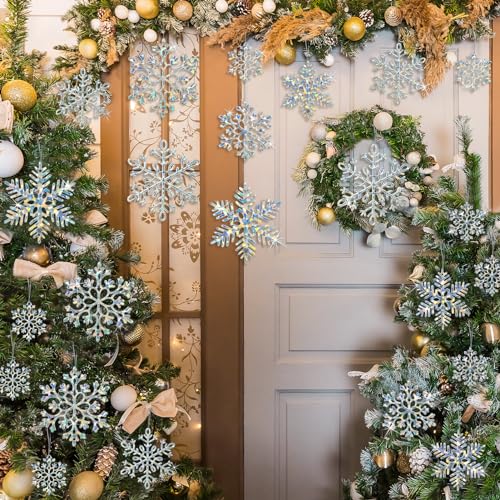Image of Christmas Snowflakes Ornaments Decorations for Winter Holiday