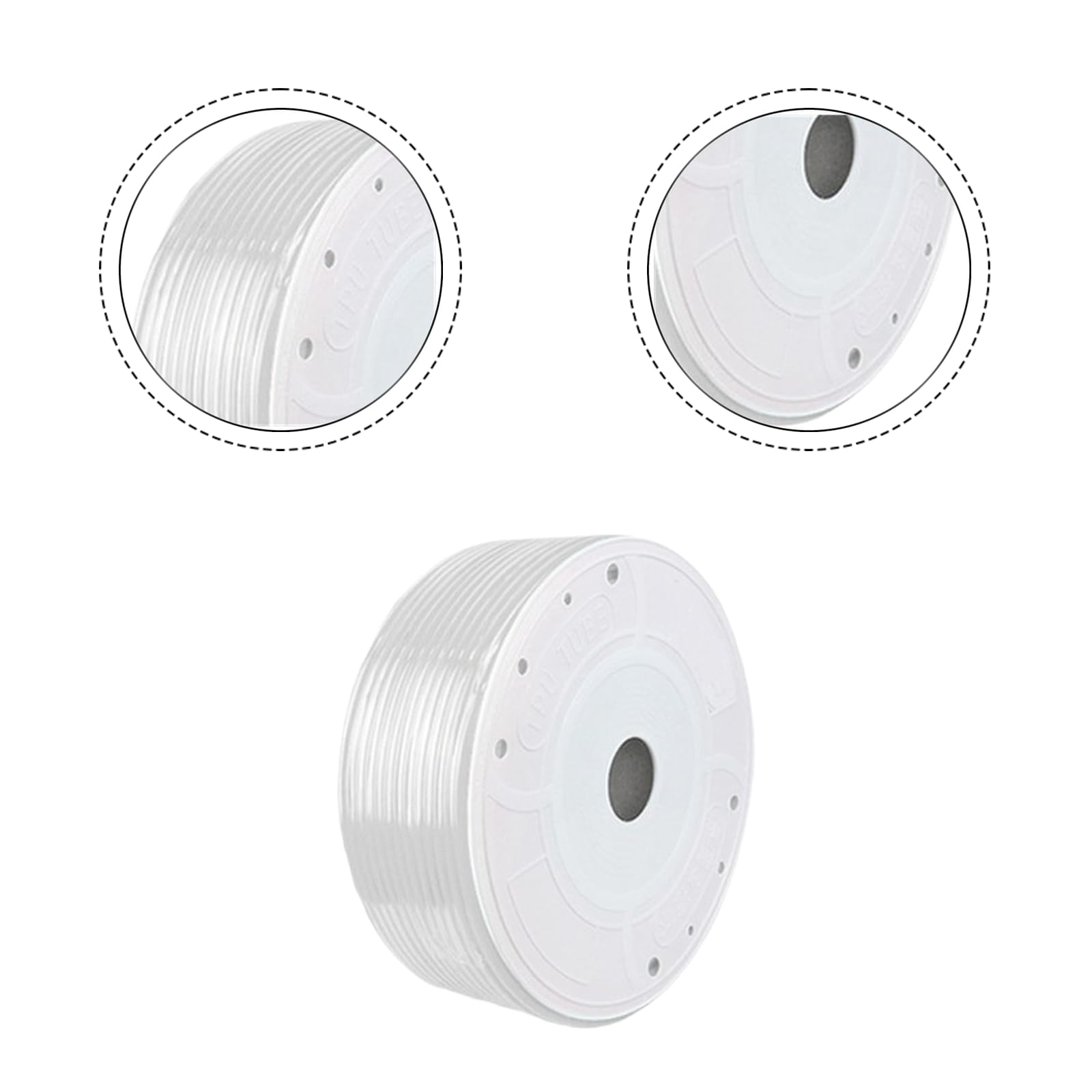 Manguera de aire de poliuretano de alta presión de 4 mm de diámetro exterior x 25 mm de diámetro interior, 160 m de tubo neumático flexible, herramientas de compresor