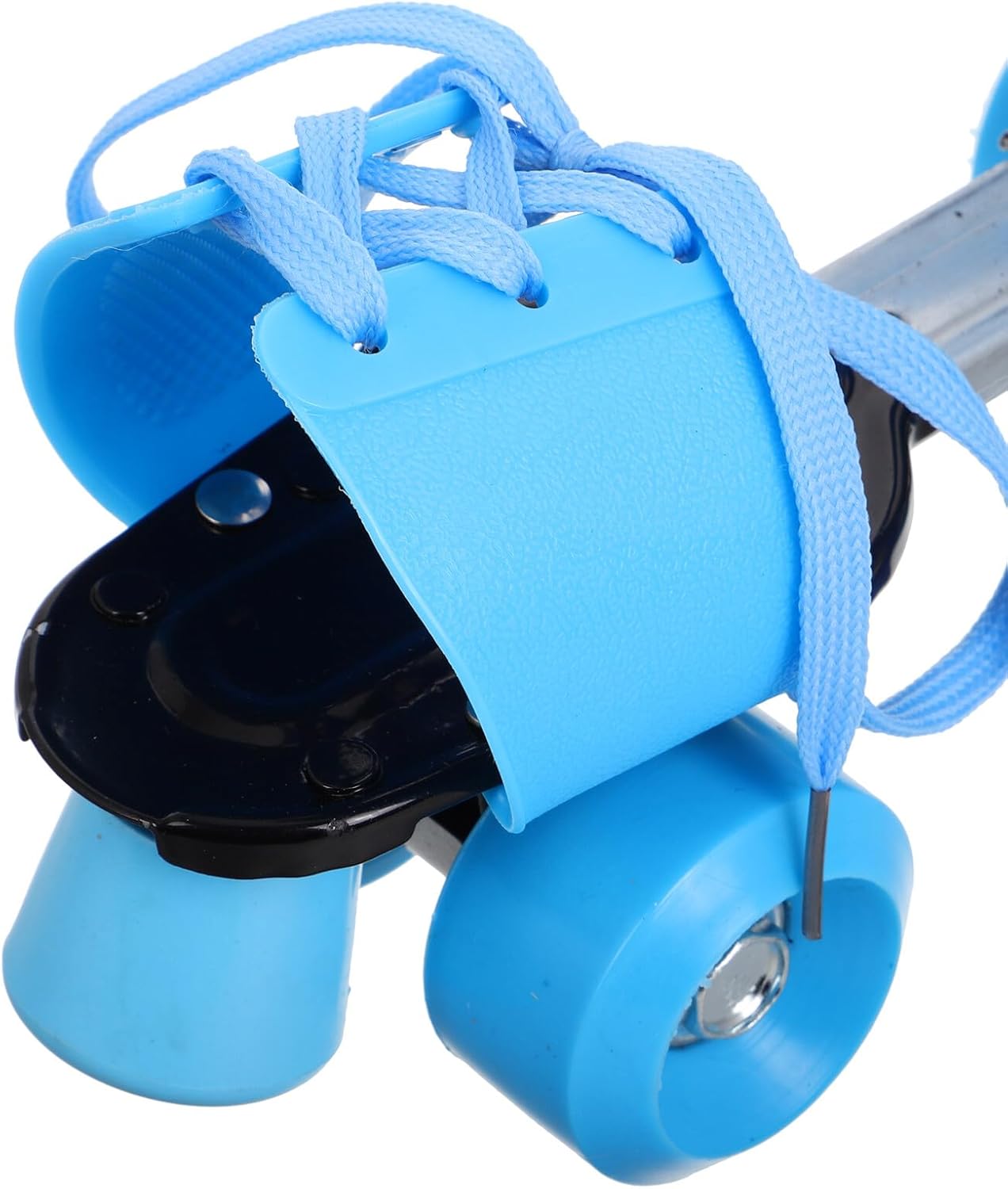 GALPADA Adjustable Roller Skates for Boys and Four-Wheel Double Row Skating Shoes with Enhanced Balance and Control Use Quad Skates for Beginners Ages Blue