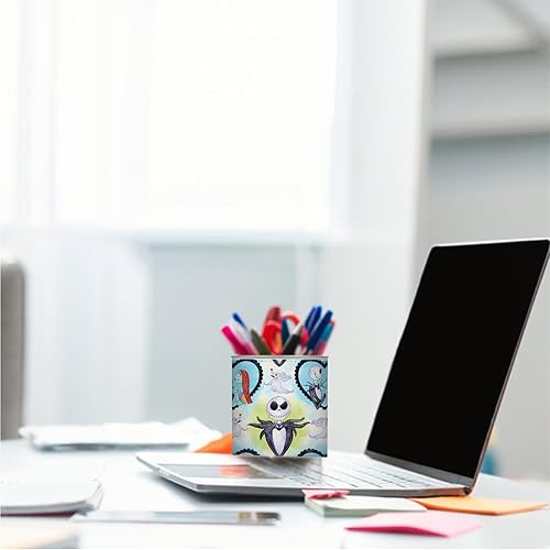 Miniatura 6 de JOHSBYD Jack and Sally Gifts - Soporte de cuero para lápices, diseño Always Remember You're Braver Than You Believe, soporte para lápices,