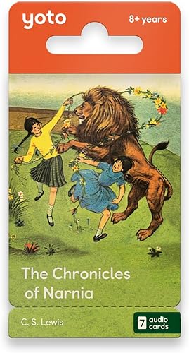 Yoto Reproductor de audio con 5 tarjetas de Crónicas de Narnia para niños a partir de 8 años, escucha sin pantalla