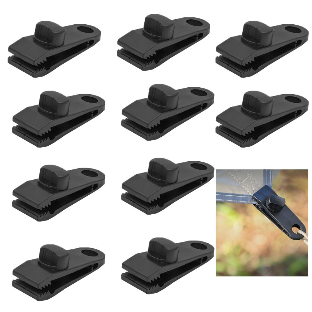 50 Clip Per Tenda Da Campeggio - Mollette Antivento In Plastica Per Attività Outdoor - Foto 11