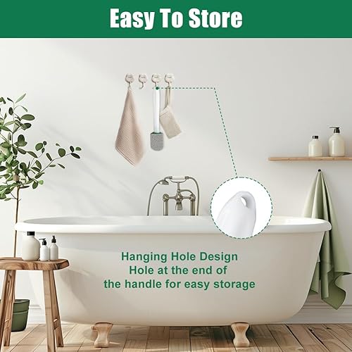 Miniatura 5 de AUAUY Paquete de 6 piedras pómez con asa, piedra pómez para limpiar inodoros, bañeras, parrillas, fregadero de cocina