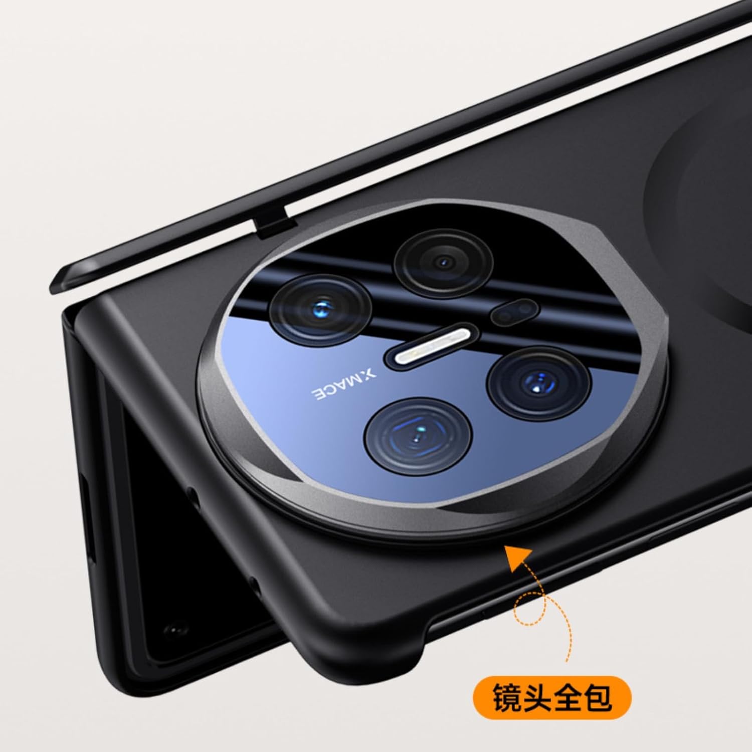 Case for Huawei Mate X6, Shock and Drop Resistant, Lens and Hinge Protection, Built-in Screen Protector and Stand (Red,for Mate X6)
