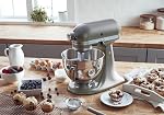 KitchenAid Ultra Power Plus Series 4.5-Quart Tilt-Head Stand Mixer, Contour Silver, KSM96CU