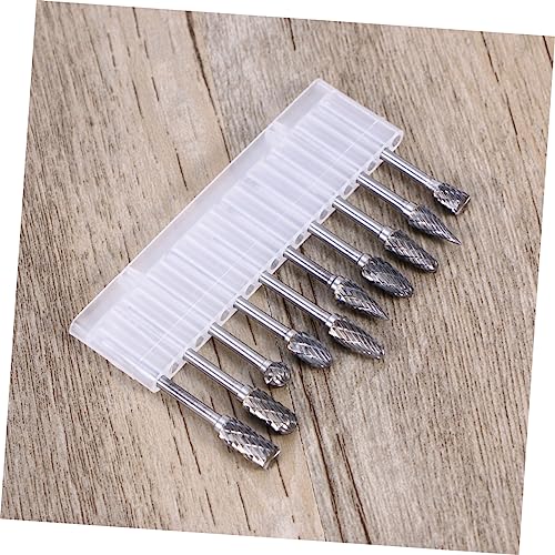 Juego de 10 fresas rotatorias de carburo de tungsteno miniatura 7