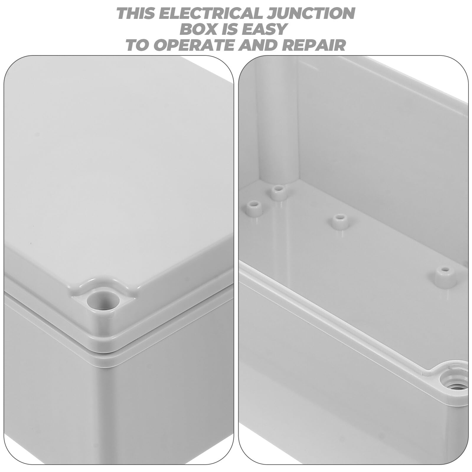 Baluue Scatola di Giunzione Elettrica Certificazione IP68 Bianco e in ABS Antipolvere Adatta per Uso Interno ed Esterno