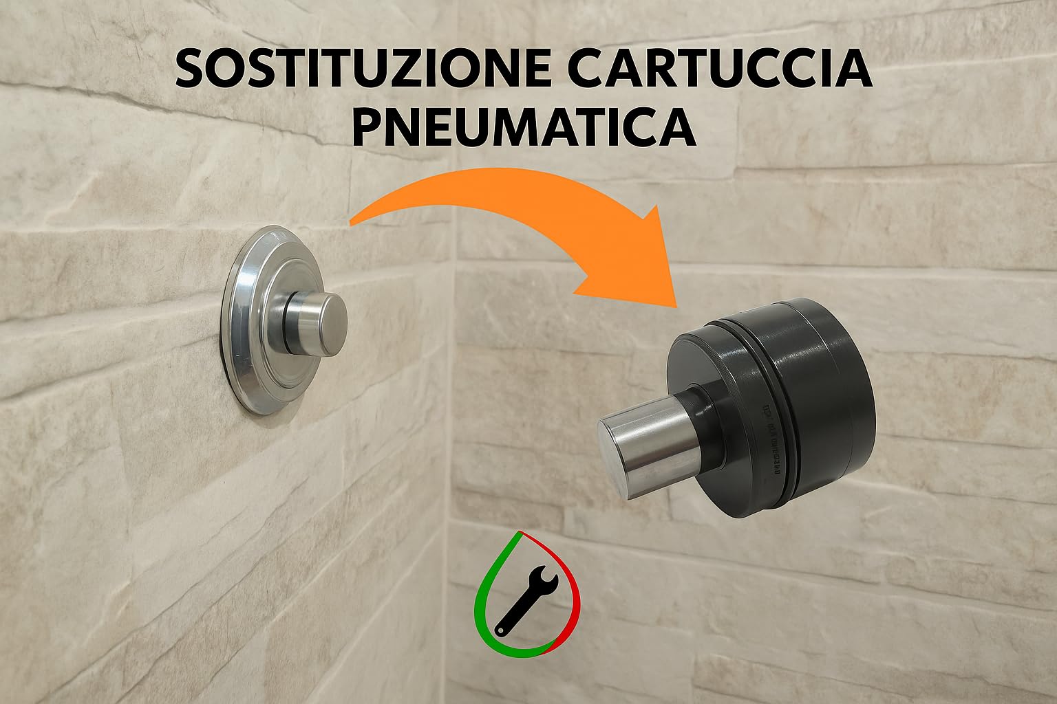 Cartuccia pneumatica sostituzione pulsante Catis ICR24 by HYDRO HOME