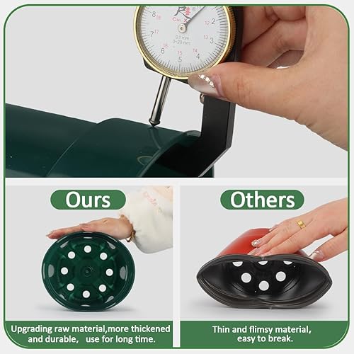 Vista 61 de Paquete de 40 macetas de plástico de 4 pulgadas con almohadilla de malla, macetas de plástico grueso y resistente con agujeros de drenaje para Verde