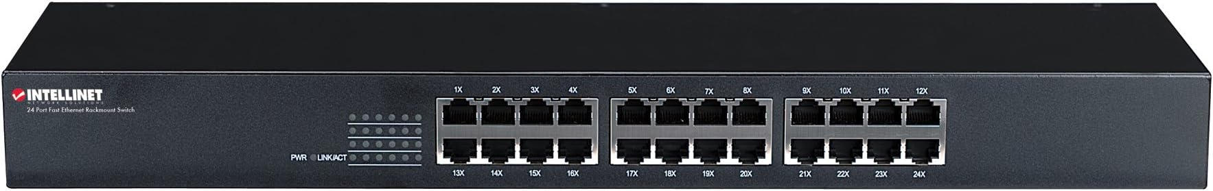 Intellinet 24-Port 10/100Mbps Fast Ethernet Rackmount Switch (520416)