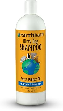earthbath, Sweet Orange Dirty Dog Shampoo - Cruelty Free Dog Shampoo and Conditioner, Made in USA, Gentle Dog Wash, Best Pupp