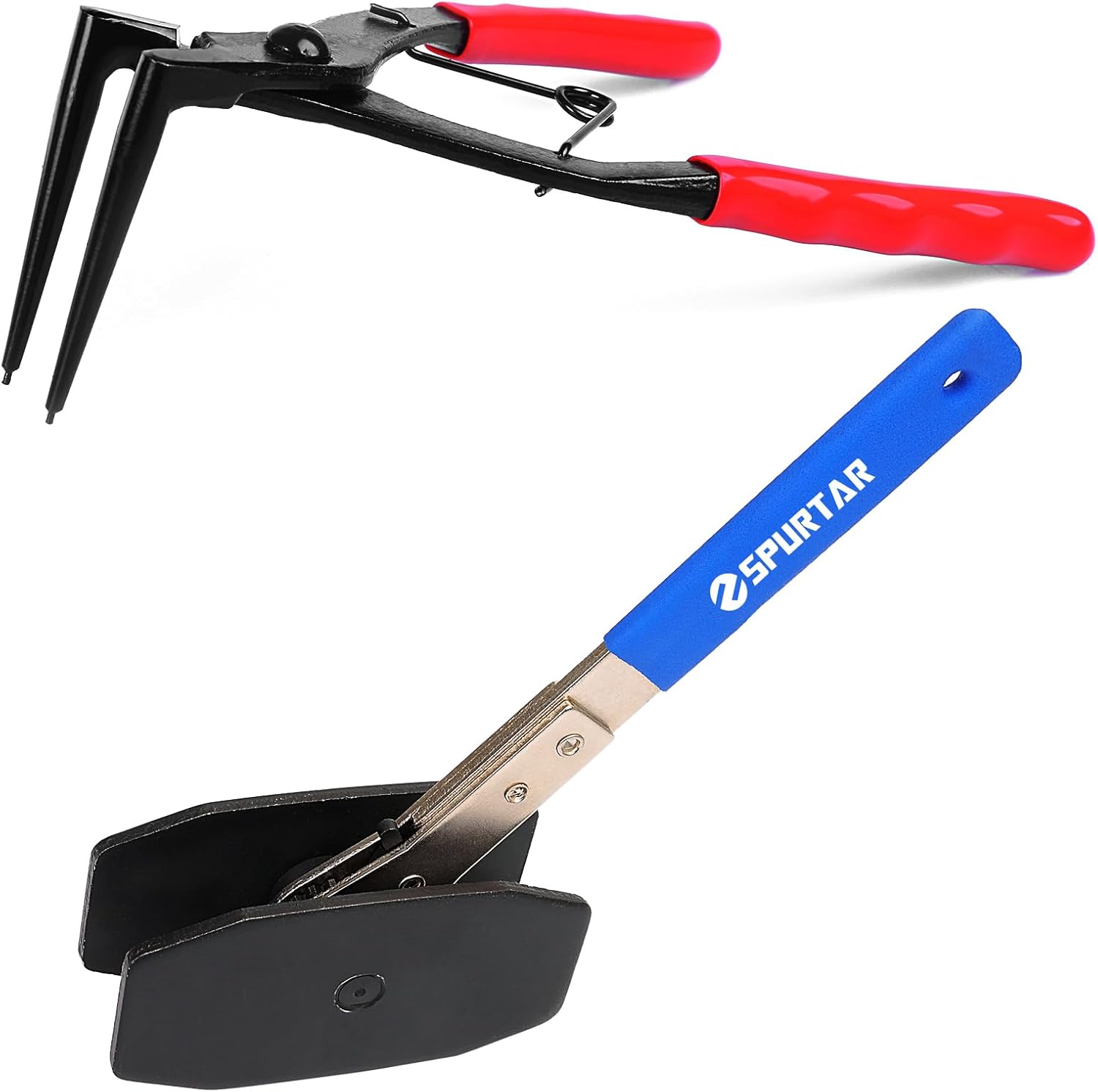 Brake Caliper Press Tool + Snap Ring Pliers (Red), Brake