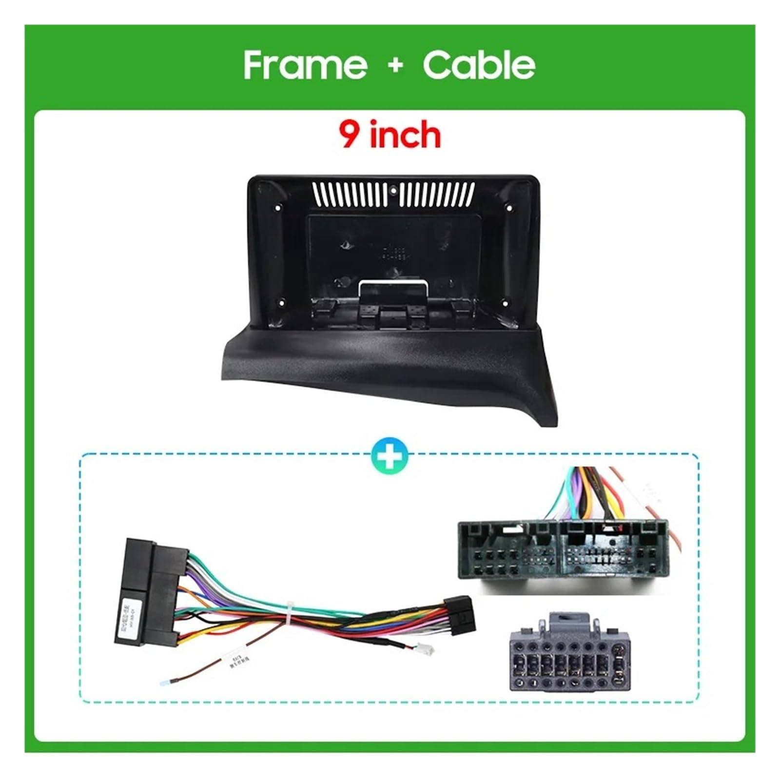 Mascherina Autoradio Cornice Stereo 9 Pollici per KIA Bingo Bongo 2012-2018 Auto Dvd Radio Android Fascia Multimedia MP5 Video Audio Stereo Pannello Cornice Cablaggio