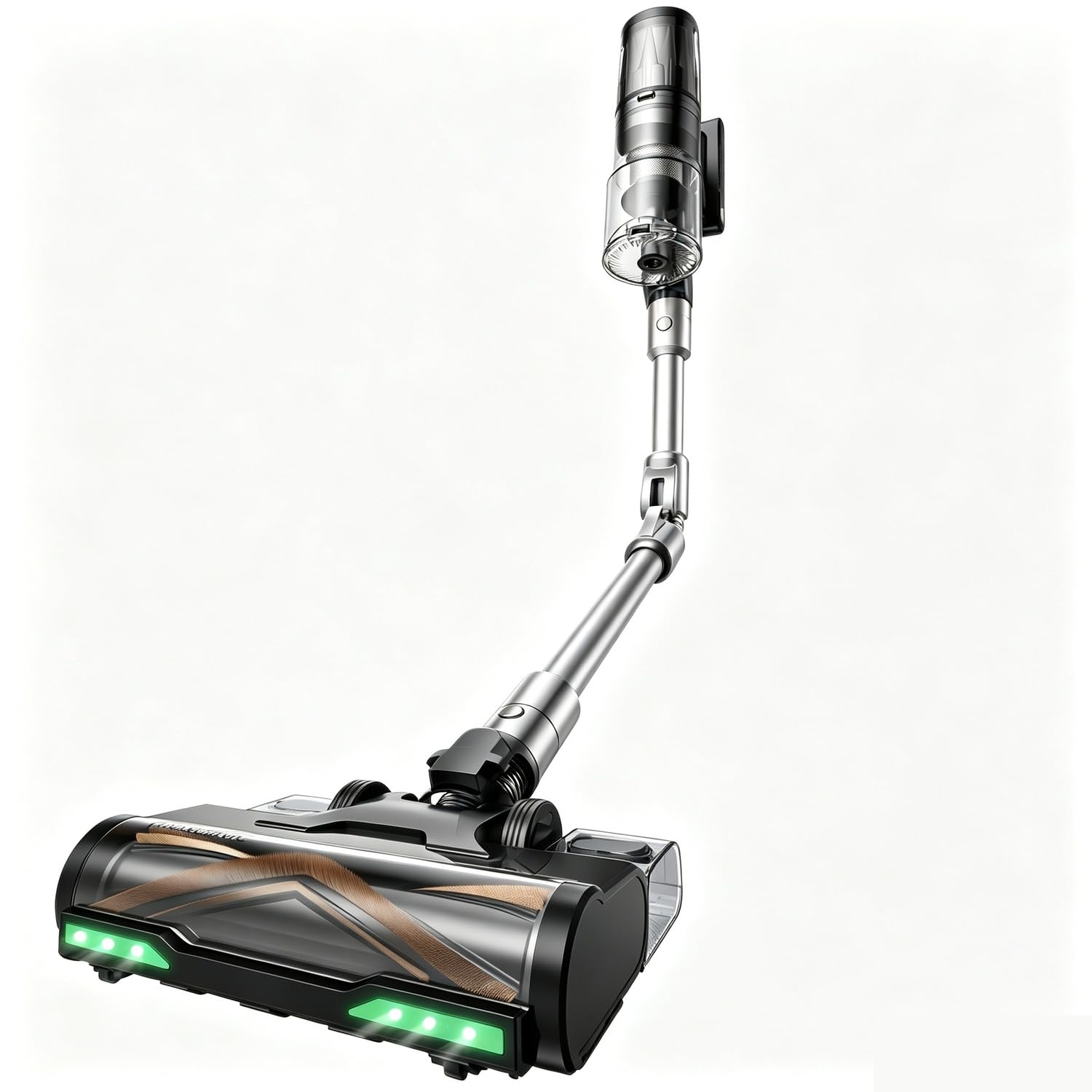 Proscenic P20 Battery Vacuum Cleaner with Mop Function, Light Silver M Light Silver