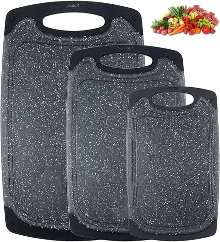 Conjunto de Tábua de Corte de Plástico, Tábuas de Corte para Cozinha, Tabua de Corte, Tabua de Carne