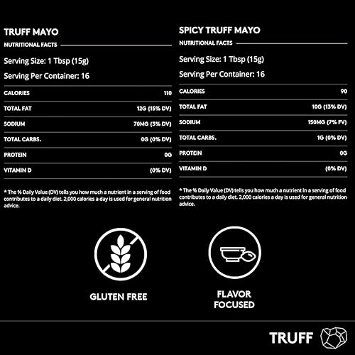 Miniatura 2 de TRUFF Mayo Mayonesa gourmet hecha con trufas negras de invierno aceite de girasol huevos orgánicos calor y Umami para untar saladas ensaladas sin
