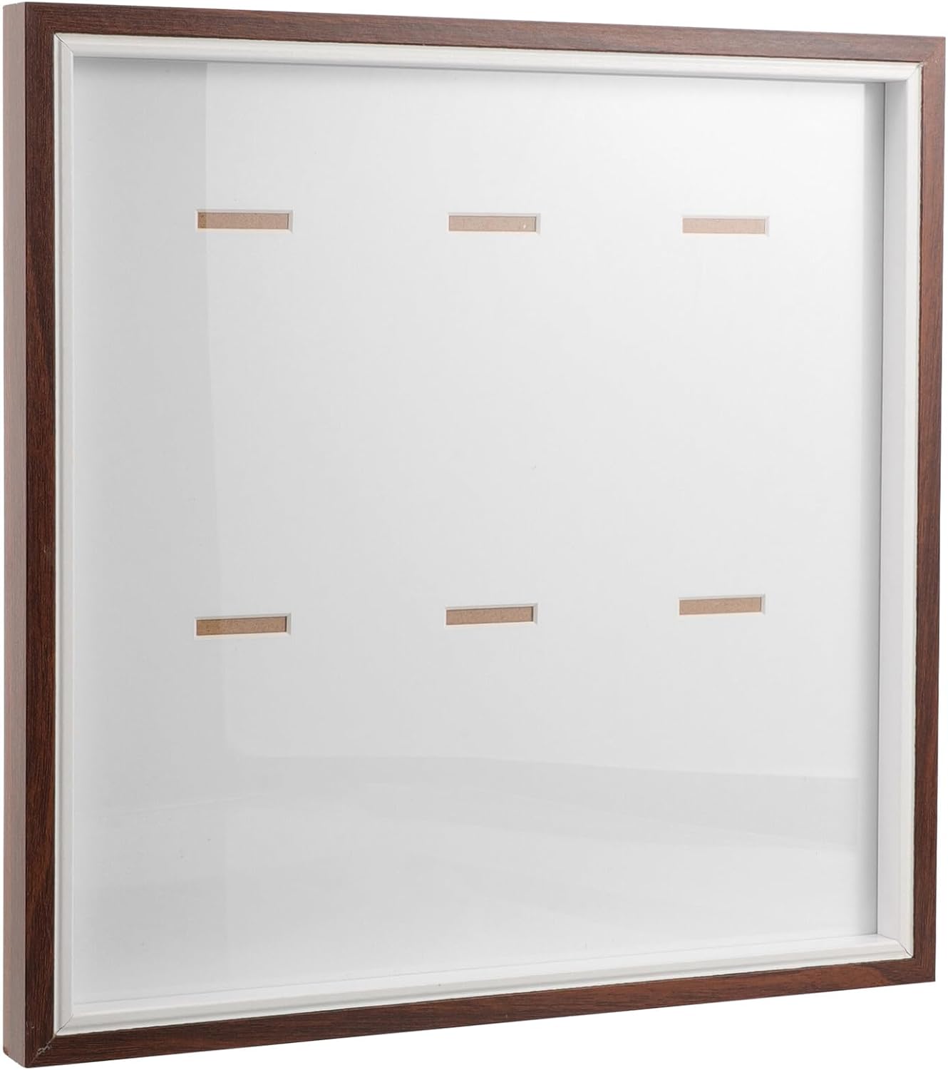 Garneck Medal Display Frame Shadow Box 30x30cm with Photo Display for Marathon and Sports Awards Home Wall Hanging Badge Case