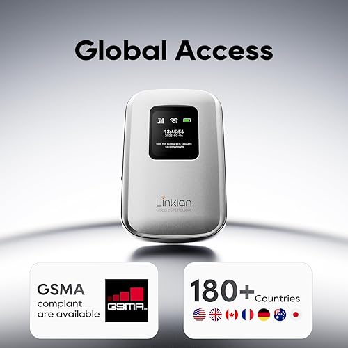 Miniatura 2 de Hotspot móvil portátil  eSIM Global WiFi Hotspot, no necesita tarjeta SIMcontrato, 16 dispositivos, más de 180 países, enrutador inalámbrico