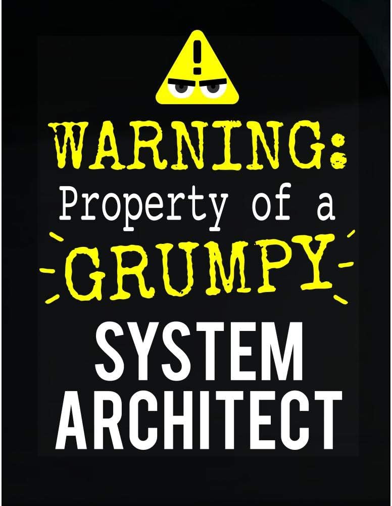 Amazon.com: Warning! Grumpy System Architect - Transparent Sticker ...