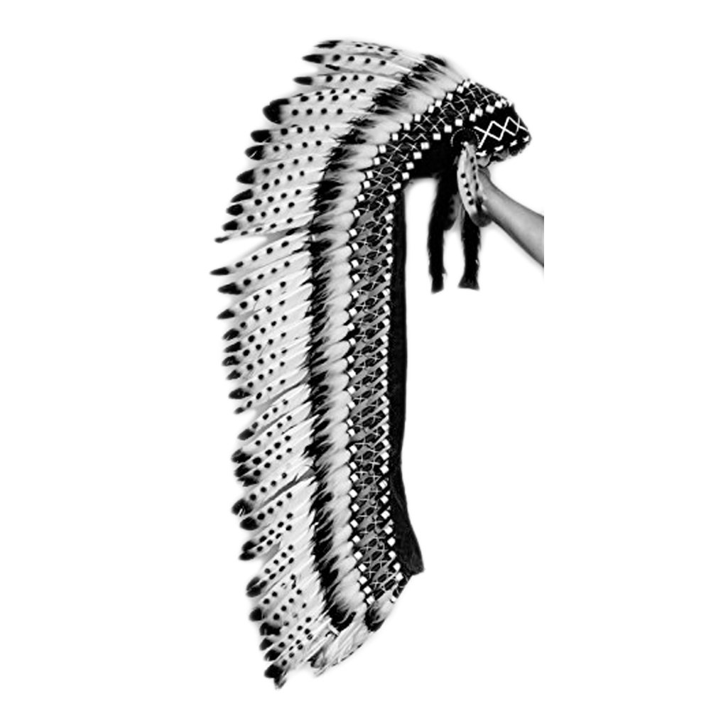 The World of FeathersTheworldoffeathers Extra Long Feather Headdress - Indian Headdress Inspired - Headdresses