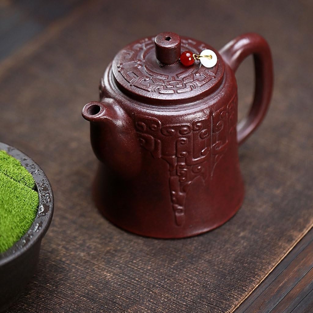 Tetera Infusor De Té De Arcilla Morada, Infusor De Té De Cerámica, Infusor De Té De Arcilla Roja For El Hogar, Infusor De Té De Helicóptero Ruyi Tetera De Agua Portátil