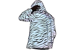 Reflective Light Jacket Men Women Mesh Style Noctilucent Zebra Jackets Waterproof