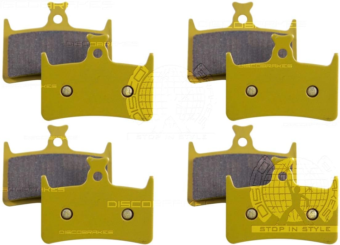 4 Pairs of DiscoBrakes Pads for Hope E4 HopeE4 Disc Brake, Sintered Compound, MTB Bicycle