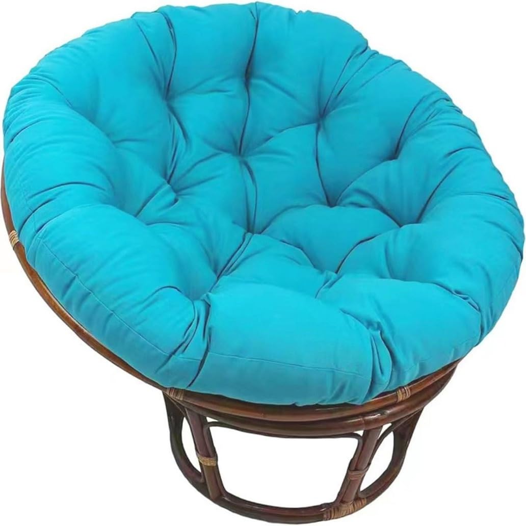 Coussin Papasan rond 110x110cm F, galette de fauteuil confortable intérieur