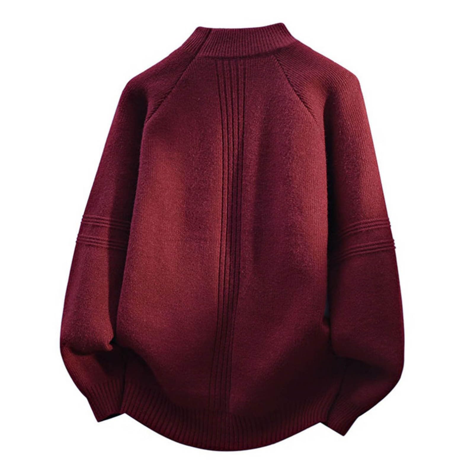 Generisch Jersey de punto para hombre, cuello redondo, jersey de punto, holgado, ocio, ropa de punto, moda informal, cálido, suéter de manga larga, cómodo jersey de invierno, ropa de calle
