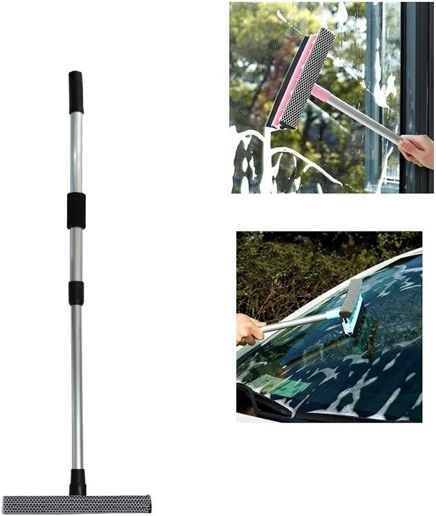 Glitter Collection Winberg(R) Car cleaning wiper with scrub head and long Rod(Multicolour)