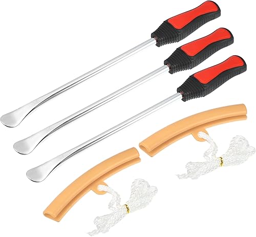 X AUTOHAUX Kit de cucharas para palancas de neumáticos, herramientas para cambiadores de neumáticos de automóvil, kit de reparación de palancas de