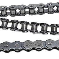 Vista 7 de YOXUFA 420 Cadena Mini Bicicleta Cadena de Transmisión Trasera 90 Eslabones Repuesto para Coleman Mini Bike CT200U BT200X CT200U-EX Baja Warrior