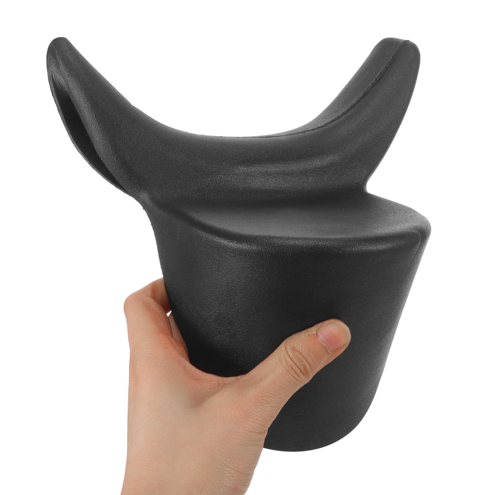 STOBAZA Cuscino Poggiatesta Nero in Pvc per Parrucchiere, Solido e Stabile, Allevia la Pressione Cervicale, per Barber Shop e Uso Domestico