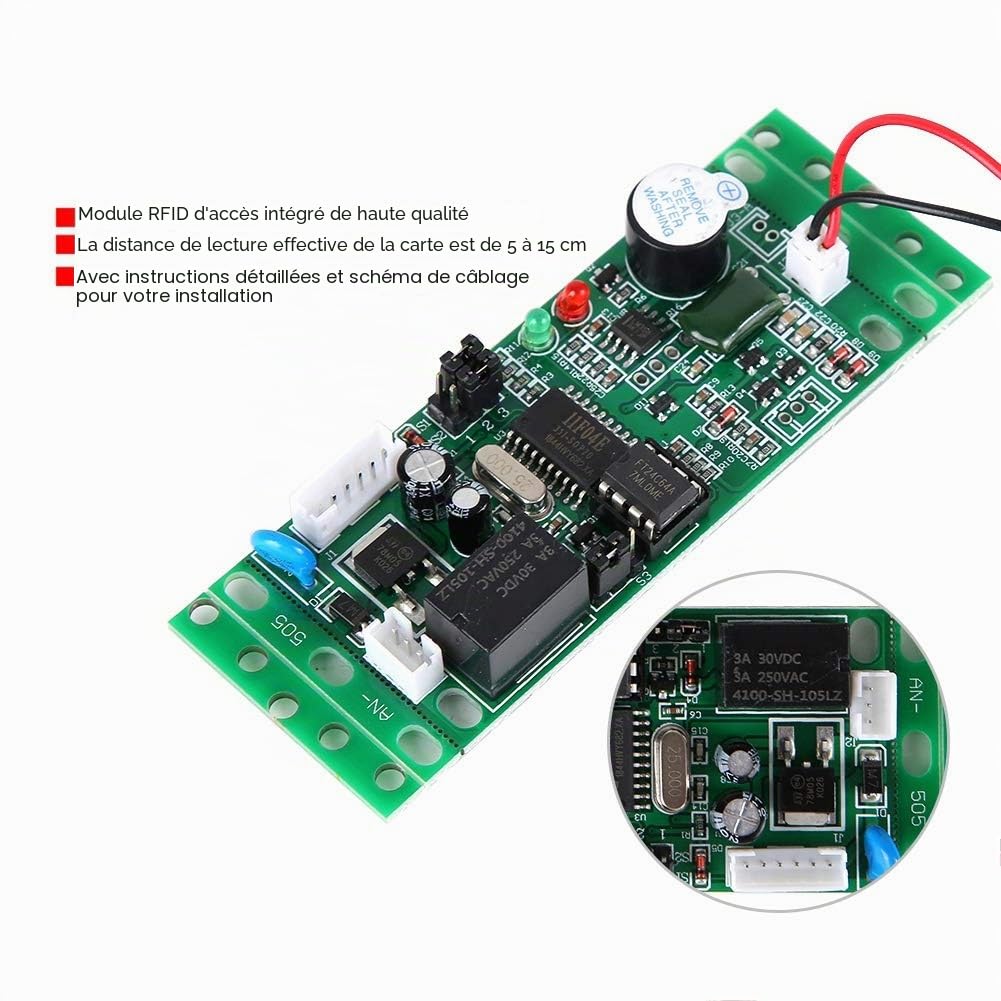 Module de Lecteur RFID, Module de Contrôle D'accès Carte de Contrôle Lecteur RFID Module Contrôleur D'accès Contrôleur D'accès Pièces de Contrôle D'accès Module D'accès Intégré DC 9-12V