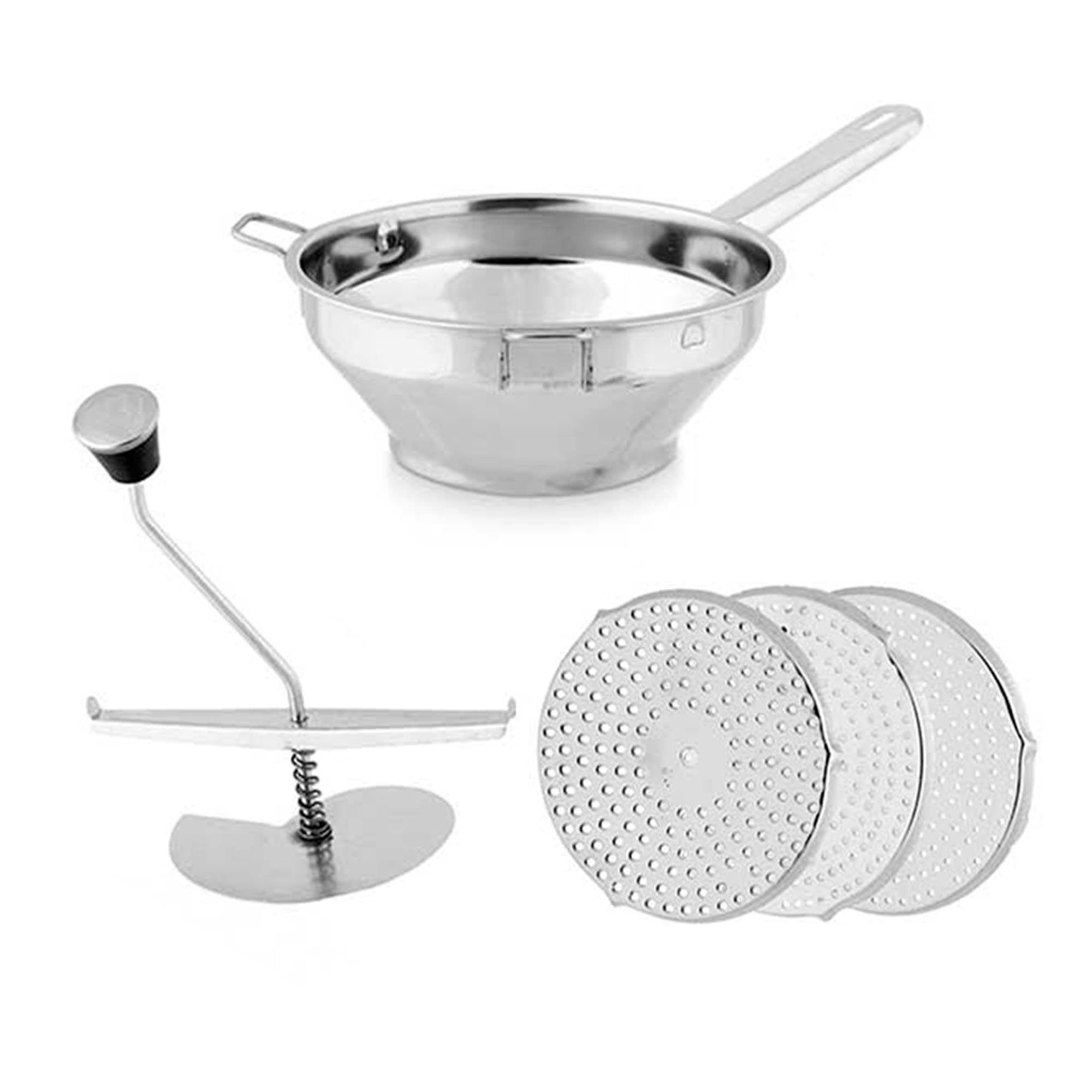 Pasapure acero con 3 discos 20 cm colección KINVARA
