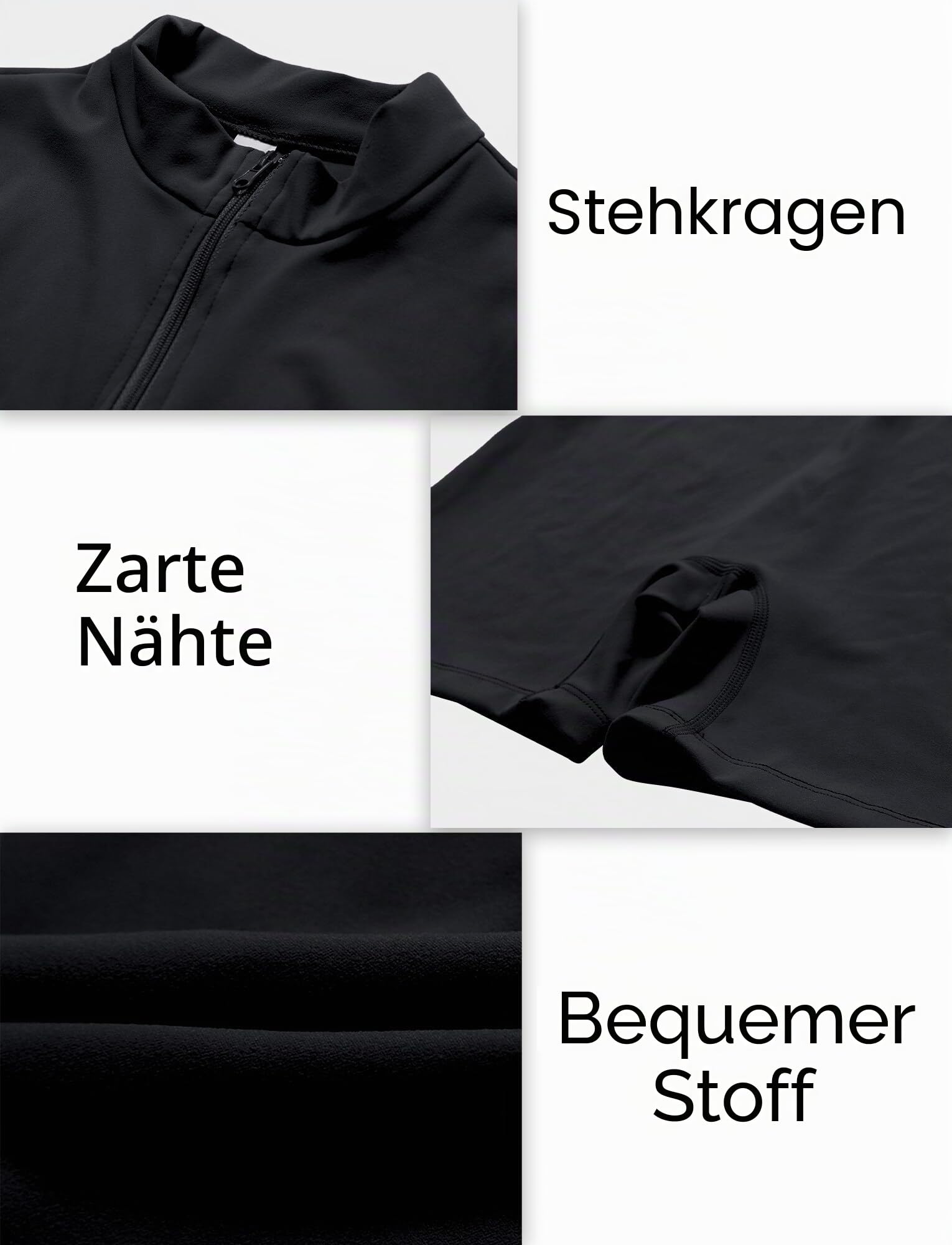 AIEOE Sport Jumpsuit Damen Kurz Eng Yoga Langarm One Piece mit Kragen Reißverschluss Bodysuit Playsuit Y2K Größe S-XL