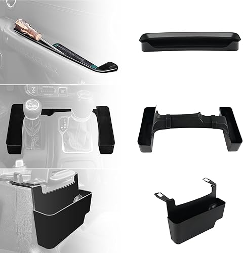 Miniatura 7 de Jeep Wrangler JL Trunk Storage Box, 2 Piece ABS Plastic Storage Case Accessory for 20182019202020212022 Jeep Wrangler JL JLU and Gladiator JT 24