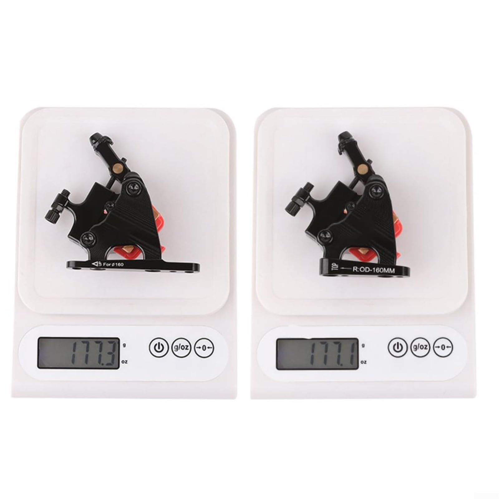 Juego de freno de disco hidráulico para bicicleta de carretera, kit de pinza de montaje plano con disco de freno delantero trasero de 140/160 mm para bicicleta de montaña para bicicleta de