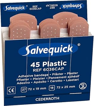 Cederroth/Salvequick 60 x Refills 2700 Plasters CD5PK10
