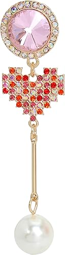 Miniatura 4 de Betsey Johnson Pendientes con dijes mixtos para mujer