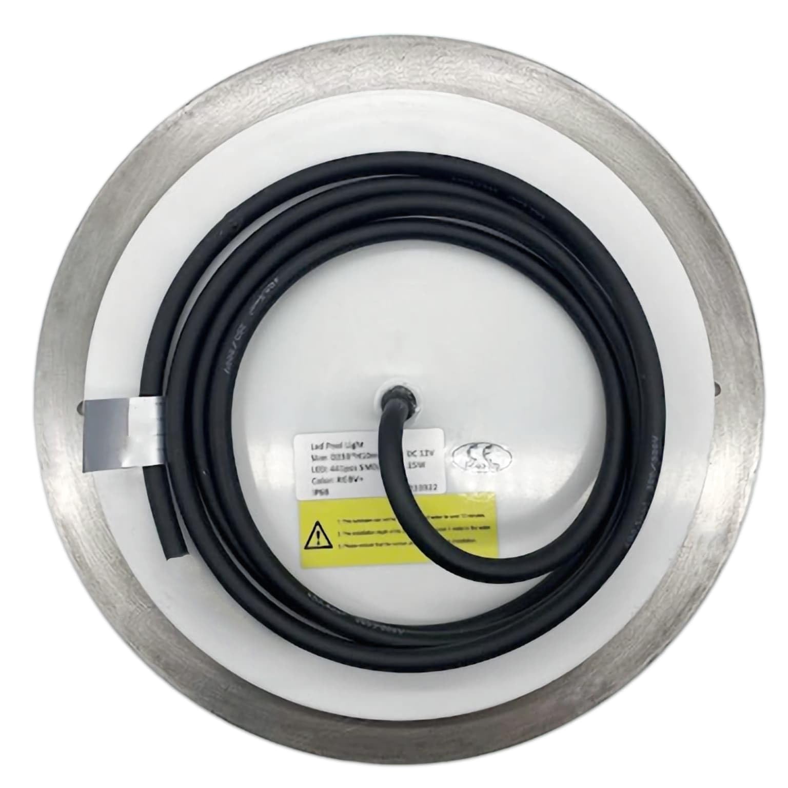 SWIMHOME Warmpool Foco LED Piscina Extraplano Superficie Acero Inoxidable Resina 35W Blanco Frío 6000K 12V 28cm