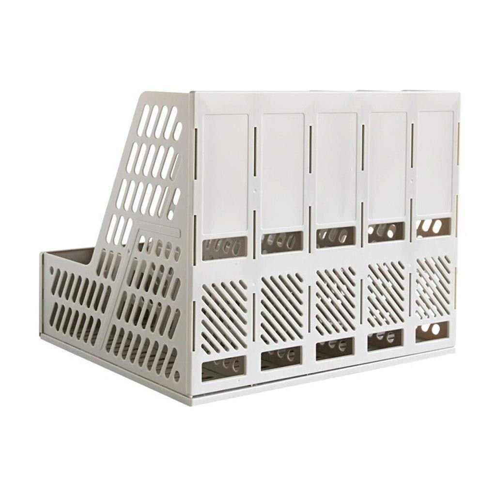 portadocumentos, Organizador de archivos escritorio, estante vertical for, organizador y almacenamiento gris/negro, caja multicapa fácil ensamblar