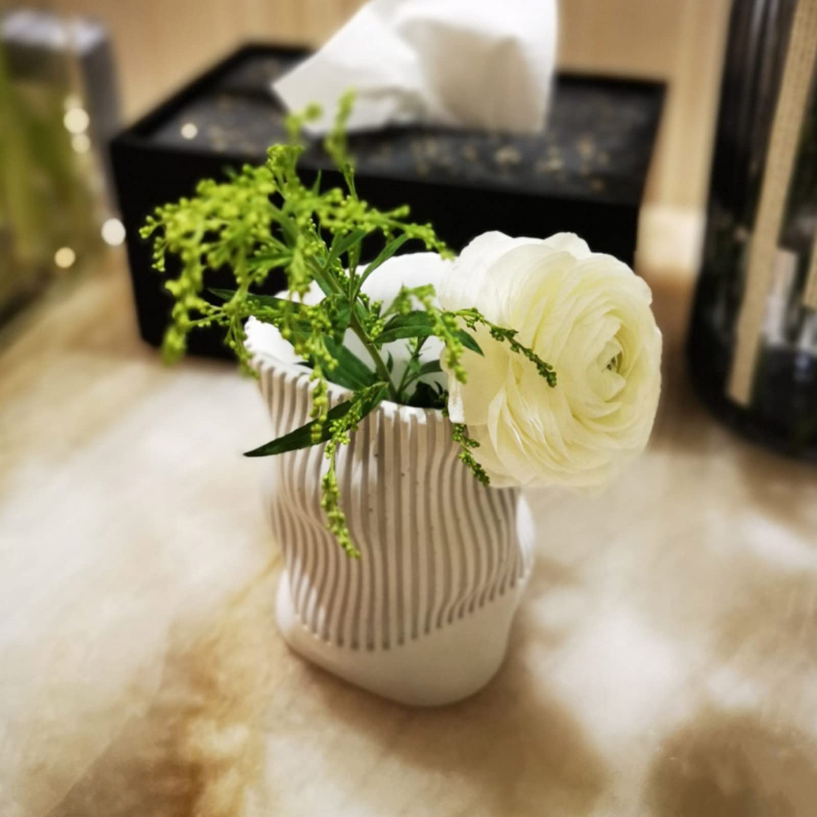 Onda contorta Gesso Stampo in silicone Fai da te Piante grasse Vaso fiori in cemento Vaso Gesso Stampo in argilla cemento Portacandele Scatola immagazzinaggio Stampi per resina epossidica