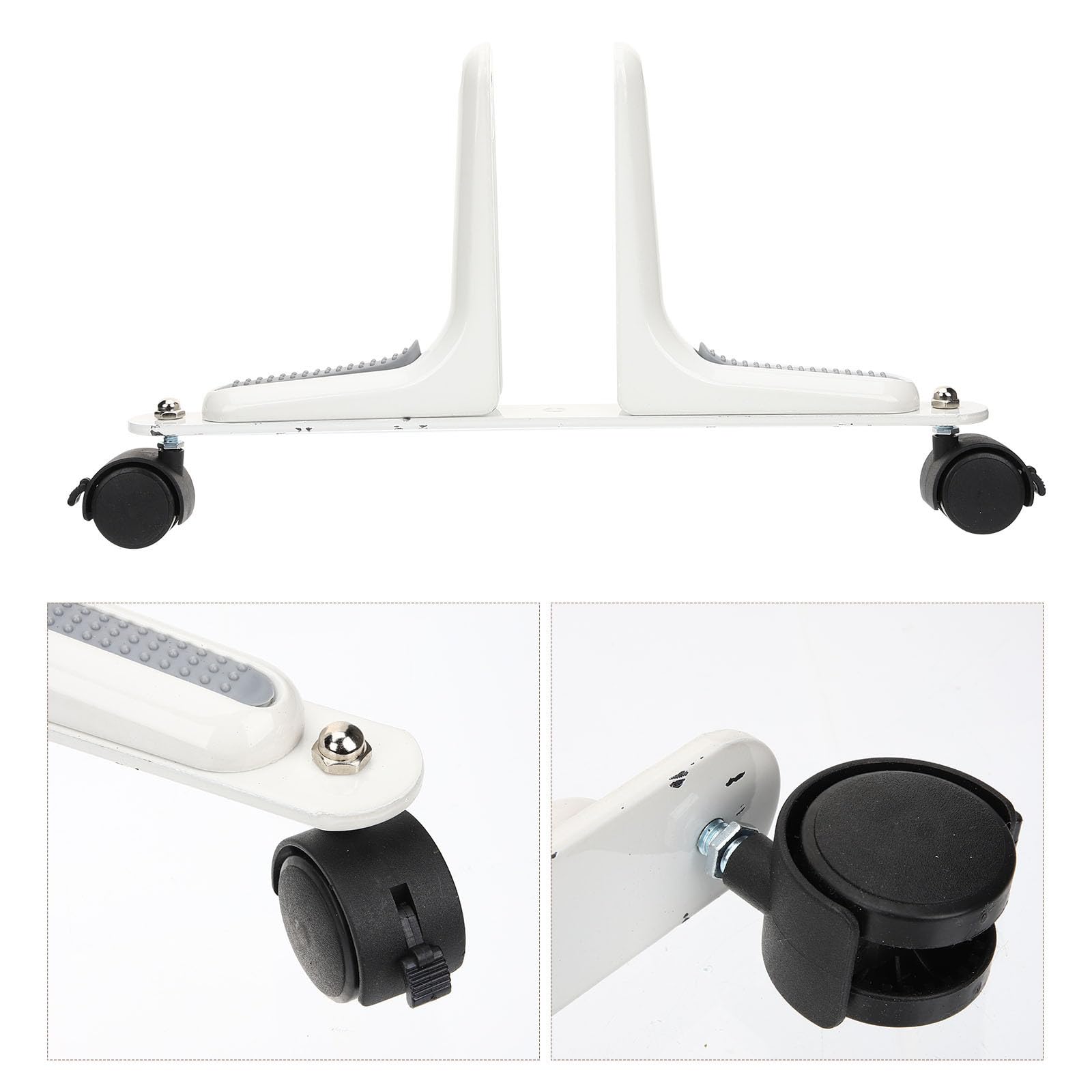 Soporte Divisor de Aleación de Zinc con Ruedas Móviles para Pantallas y Separadores de Ambientes en Sala y Dormitorio Blanco Resistente y Duradero
